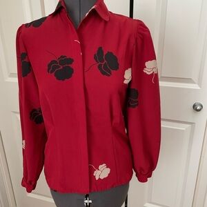 Jones, New York large floral blouse